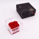 FLOWERCUBE 4  ROSE 15X15X8+ PACKAGING- COLORE ROSSO