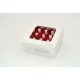 16 PRECIOUS ROSES d.2,5 cm - RED COLOR - MIN. 1 BOX