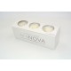 3 ROSES BACCARA d.6 cm - IVORY