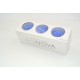 3 BACCARA ROSES d.6 cm - WISTERIA BLUE COLOR- MIN. 1 BOX