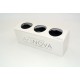 3 BACCARA ROSES d.6 cm - BLACK COLOR - MIN. 1 BOX