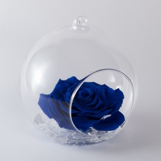 FLOWERBALL d.14 cm ROSA GRAN PRIX + PACKAGING - COLORE BLU