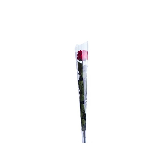 ROSE BACCARA WITH STEM d.6 h.50 - RED