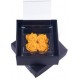 FLOWERCUBE 4  ROSE 15X15X8+ PACKAGING- COLORE GIALLO