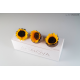 3 SUNFLOWERS d. 6 cm