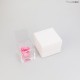FLOWERCUBE cm 6X6 ROSA CHERIE PROFUMATA - scatola bianca + borsa bianca - COLORE ROSA