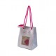 MADE IN FLOWERS BAG - CUBO VETRO 6X6 ROSA VERA PROFUMATA - COLORE DARK PINK