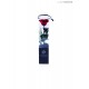 TRANSPARENT BOX d.6 h.30 - SCENTED ROSE WITH STEM - RED