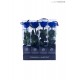 TRANSPARENT BOX d.6 h.30 - SCENTED ROSE WITH STEM - BLU