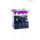 TRANSPARENT BOX d.6 h.30 - SCENTED ROSE WITH STEM - FUCSIA