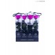 TRANSPARENT BOX d.6 h.30 - SCENTED ROSE WITH STEM - FUCSIA