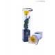 TRANSPARENT BOX d.6 h.30 - SCENTED ROSE WITH STEM - YELLOW