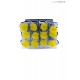 TRANSPARENT BOX d.6 h.30 - SCENTED ROSE WITH STEM - YELLOW