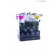 TRANSPARENT BOX d.6 h.30 - SCENTED ROSE WITH STEM - MIX 12 PZ WHITE-YELLOW-PINK-FUCSIA