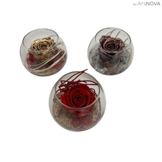 BOCCE NATALIZIE MIX DIAM.12 + PACKAGING + SCATOLA NERA