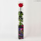 TRANSPARENT BOX d.6 h.55 - SCENTED ROSE WITH STEM - RED