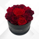 3 FLOWERBOX NERO PROFUMATE - d 18 cm 3 pz - SFUMATE ROSSO