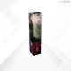 TRANSPARENT BOX d.6 h.30 - SCENTED ROSE WITH STEM - PINK